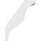 Ekena Millwork 6-in. W x 18-in. D x 24-in. H Funston Architectural Grade PVC Knee Brace BRCP06X18X24FST - alternate 3